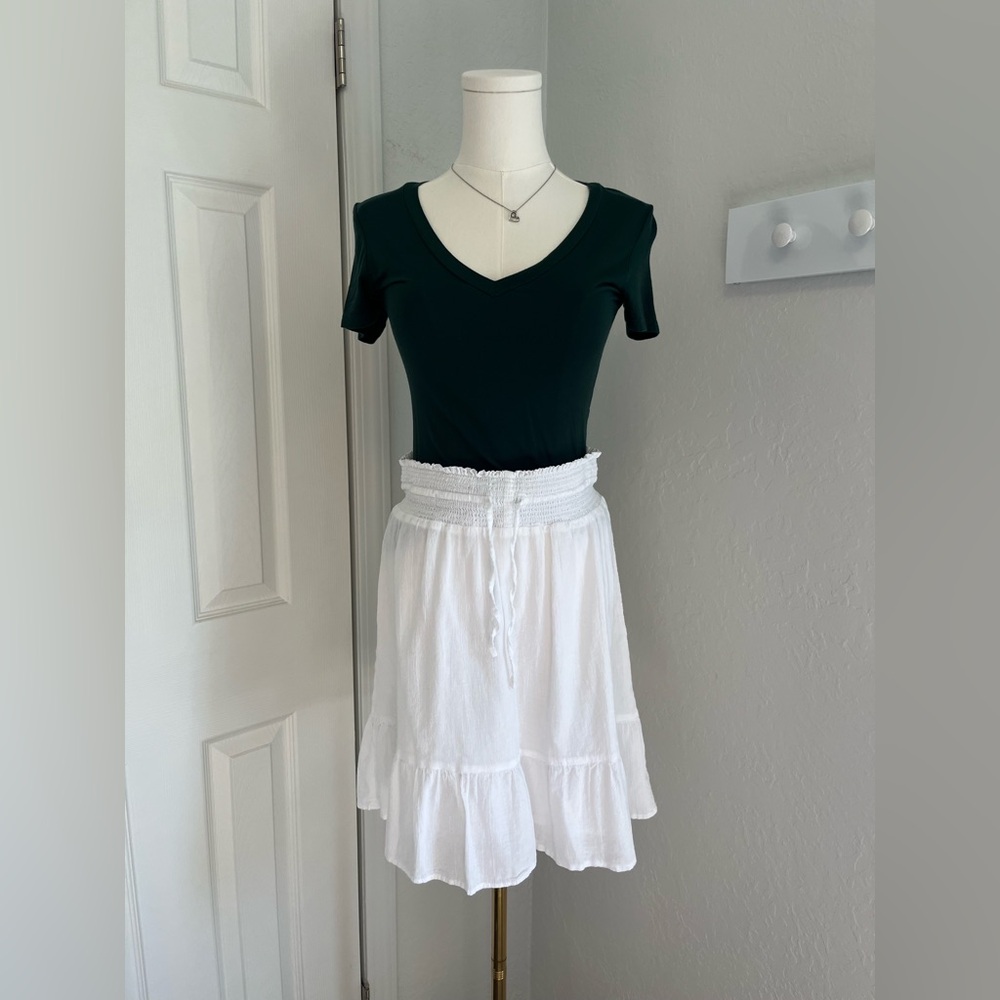 White Ruffled Skirt